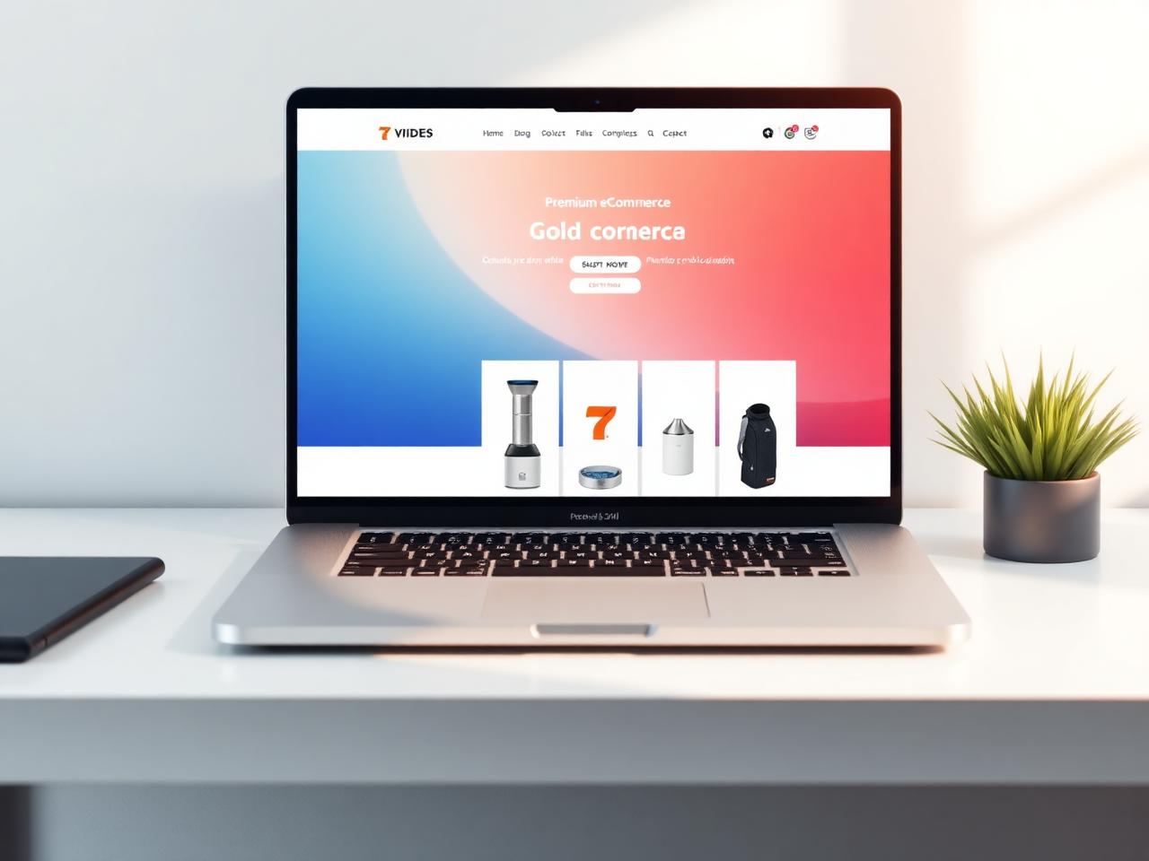 Premium website mockup